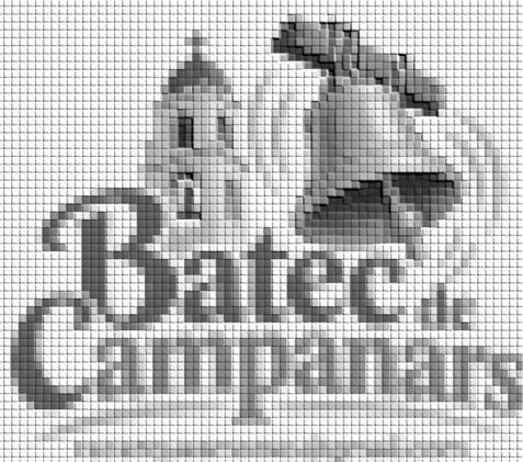 Logo de 'Batec de Campanars' amb una campana i un campanar.